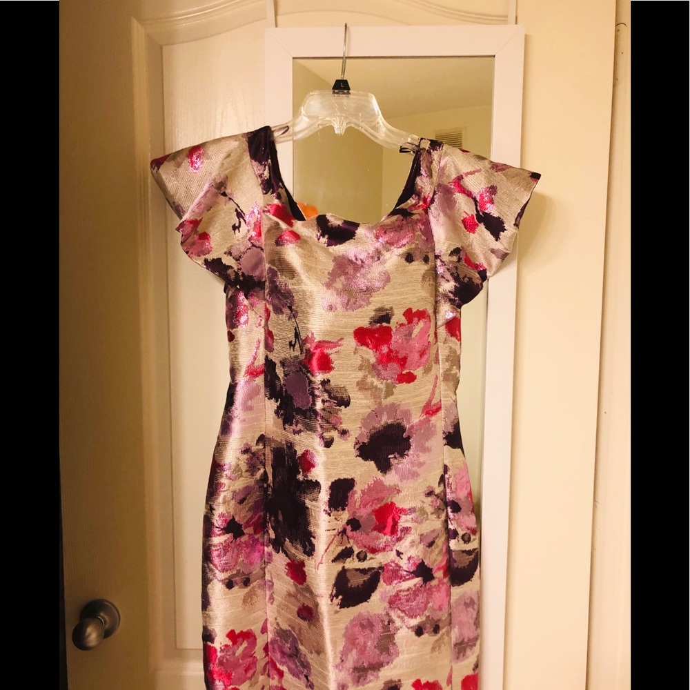 Multicolored knee-length Alton Gray dress